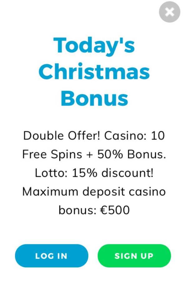 Casino Christmas Calendar - Day 5-24 - 10 Free Spins, 50% Casino Bonus, 15% Lotto Discount